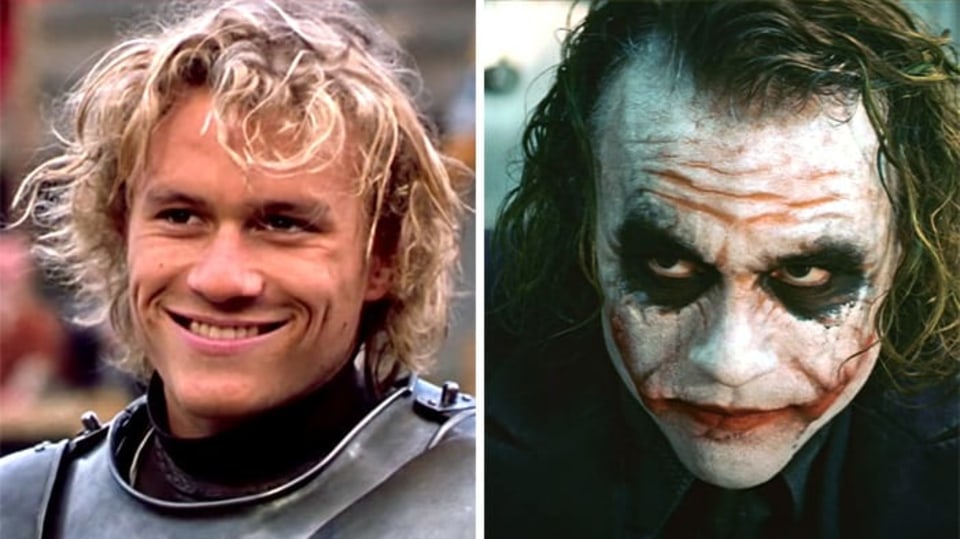 Heath Ledger ve své nejslavnější kladné i záporné roli